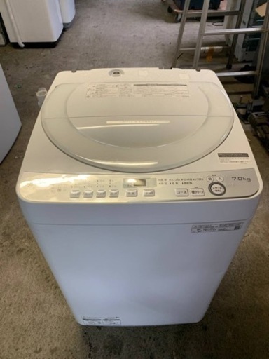 シャープ　全自動電気洗濯機　ES-GE7D-W