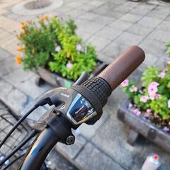 『ＳＡＬＥ　３０％』折りたたみ自転車　２０インチ　６変速　カゴ　付き　青　配達可能の画像