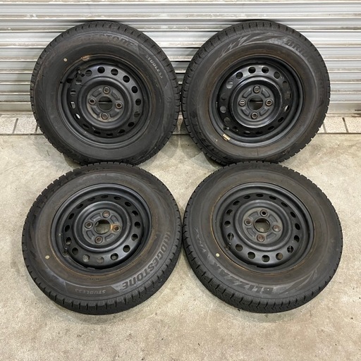 【3152】21年 145/80R13 ブリジストン ブリザック VRX2 スズキ鉄ホイール ワゴンR スペーシア アルト スタッドレス