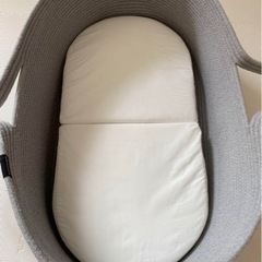 【美品】PUPPAPUPO クーハン ロープ編み 敷きマット付き　ベビーキャリーの画像