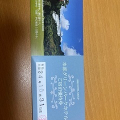 沖縄　本部グリーンパーク宿泊優待券