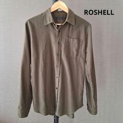 roshell ネルシャツ カーキ