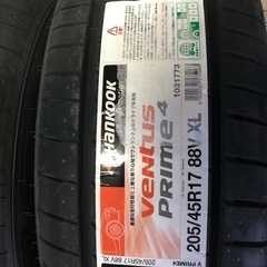 新品HANKOOK ventus prime4 205\45R17の画像