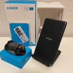 終了_【美品】Ankerワイヤレススタンド充電器
