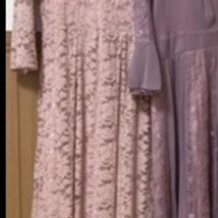 くすみピンク　お呼ばれ用ドレス👗