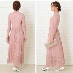 くすみピンク　お呼ばれ用ドレス👗の画像