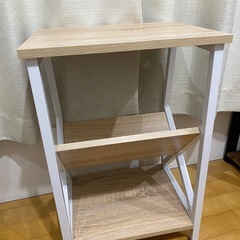 サイドテーブル ナイトテーブル ベッドテーブル 収納付き 木目調...