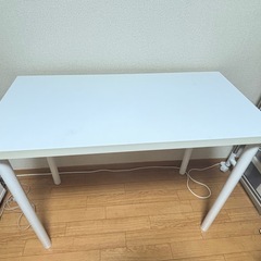 多目的テーブル・デスク（白）[幅90cm 奥行45cm]