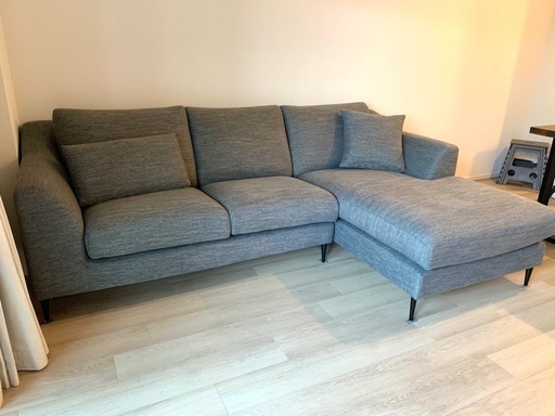 【早い発送可能‼︎】ニトリ　L字型ソファ　　NポケットA15 左ひじカウチ　グレー