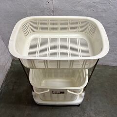 【ジモティ限定特価】 ランドリーバスケット ヴィブランドリー 2段 N0387Gの画像