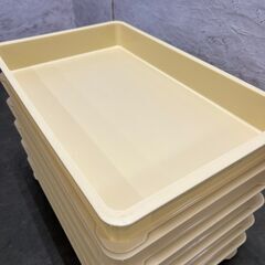 【岐阜プラスチック工業】 リス 食品用コンテナー 番重 【白】 7個セット プラケース N0390の画像