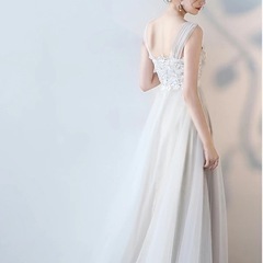 【未使用】ウエディングドレス　パーティー用ロングドレスの画像