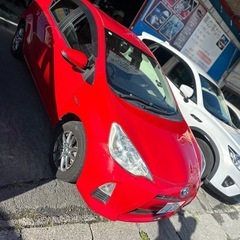 アクア　H26年　距離76000 車検R7/6 すぐ乗って帰れますの画像