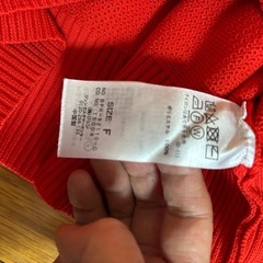 【決定しました】新品未使用品‼️カーディガン(レッド)の画像