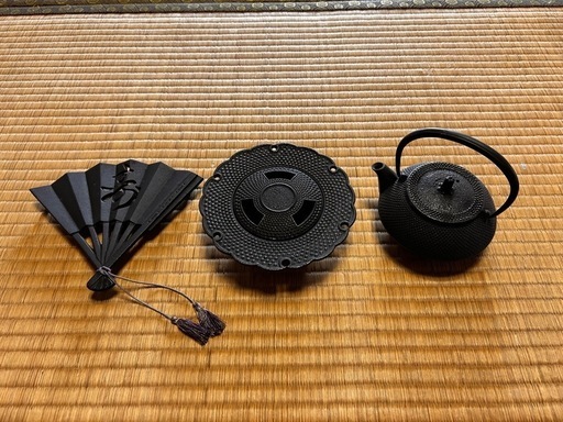 南部鉄器　鍋敷き　灰皿　鉄瓶　急須