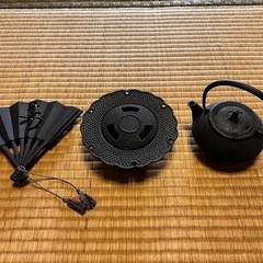 南部鉄器　鍋敷き　灰皿　鉄瓶　急須