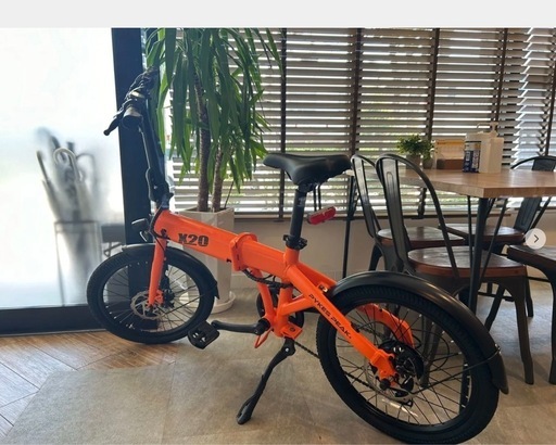 【特典付！】PYKES PEAK X20 電動自転車 オレンジ アウトレット ヘルメット付 20240909-3 車体番号（0155））