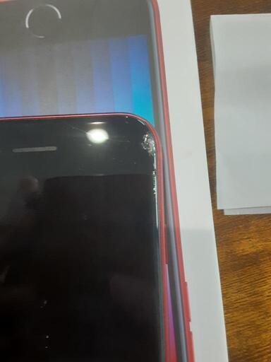お届け完了】iPhone SE2 64GB RED 割れあり 箱付