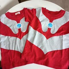 【中古】ウルトラマン　110cm　Tシャツ2枚セット