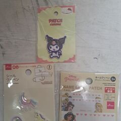 シールワッペン、ワッペン、ネームワッペンの3点セット　クロミちゃ...