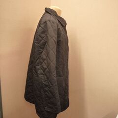 ☆BURBERRY LONDON　バーバリー　ダウンジャケット　ダウンコート　アウター　コート　ロゴボタン　裏地ノバチェック　ブラック　ブランドの画像