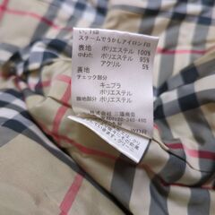 ☆BURBERRY LONDON　バーバリー　ダウンジャケット　ダウンコート　アウター　コート　ロゴボタン　裏地ノバチェック　ブラック　ブランドの画像