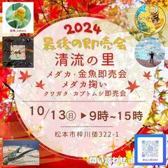 10月13日(日) 松本市 清流の里 メダカ・昆虫即売会