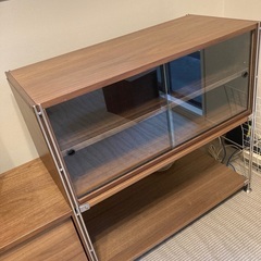 テレビボード 無印良品ユニットシェルフ