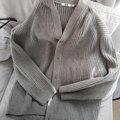 ユニクロ　UNIQLO　カーディガン　メンズ　XXL グレー