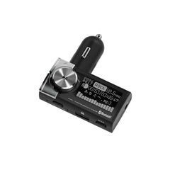 カシムラ BluetoothFMトランスミッターEQ AUX MP3プレーヤー付 KDー217 ブラックの画像