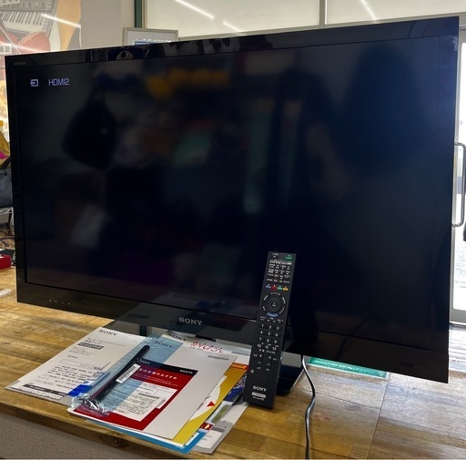 【中古品】SONYソニー 40V型 3D LED 液晶テレビ　フルハイビジョン  USB HDD録画対応 BRAVIA KDL-40EX720 2012年製 リモコン付き 生活家電