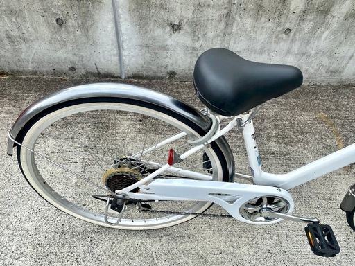 6段変速 26インチ 中古 自転車 シティサイクル 買取 仙台 ホワイト