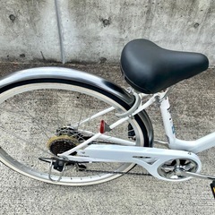 6段変速 26インチ 中古 自転車 シティサイクル 買取 仙台 ホワイトの画像