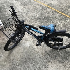 RAISE 幼児用自転車 ブラック/ブルー 前カゴ付き！引き取り希望！