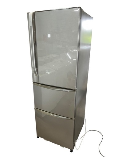 NO.1843《現状品でのお渡し》【2010年製】TOSHIBA ノンフロン冷凍冷蔵庫 GR-38ZV(N) 375L キッチン家電 家電 中古