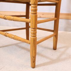 AUNT STELLA'S(アントステラ)のラダーバックチェアー 2脚セットです。アッシュ材フレームと座面にはラッシュ(井草)を使用したアメリカンカントリーのダイニングチェアーです♪の画像