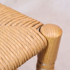 AUNT STELLA'S(アントステラ)のラダーバックチェアー 2脚セットです。アッシュ材フレームと座面にはラッシュ(井草)を使用したアメリカンカントリーのダイニングチェアーです♪の画像