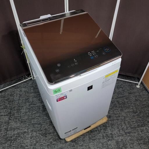 ‍♂️h061013売約済み❌7155‼️配送設置は無料‼️乾燥機能付き✨AIコース\u0026超音波ウォッシャー搭載✨SHARP 10kg/5kg 洗濯機 インバーター付き静音モデル