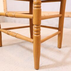 AUNT STELLA'S(アントステラ)のラダーバックチェアー 2脚セットです。アッシュ材フレームと座面にはラッシュ(井草)を使用したアメリカンカントリーのダイニングチェアーです♪の画像