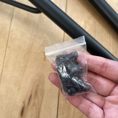 スチール　ローテーブル脚　ブラック黒 金属製 脚 4本セットの画像