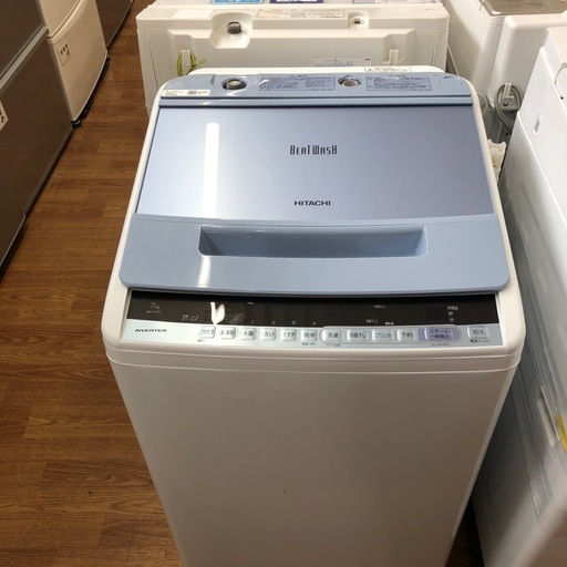 安心の6ヶ月保証付！！HITACHI 洗濯機7.0kg 2019年製　売ります！取りに来れる方限定！
