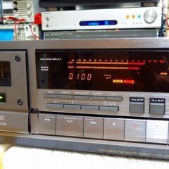 Victor製カセットデッキ　ＴＤ－Ｒ６３１ＧＭ (ガンメタリック色)  動作OK 程度上 簡易整備済みの画像