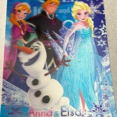 下敷き　デスクパッド　Desk pad アナと雪の女王　ホログラ...