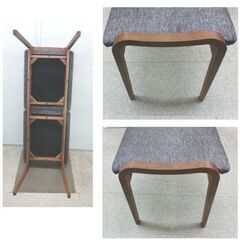FUJI FURNITURE/冨士ファニチア　2Pベンチ　Calm/カーム X02380D W106D42H47 ブラウン系 ダイニングベンチ 長椅子 札幌 西野店の画像