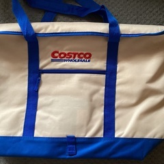 COSTCO クーラーバッグ 大きめ クリーム色と青 未使用品
