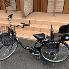 【最終値下げ!!】Panasonic 電動自転車【使用歴浅、チャイルドシート、自転車カバー付き】