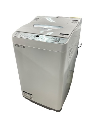 NO.1849 《お値下げ中!!》【2019年製】SHARP 全自動洗濯乾燥機 ES-TX5C-S 5.5kg 生活家電 家電 中古