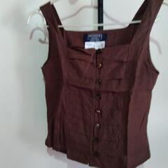 Max  Mara　麻100%ノースリーブブラウス