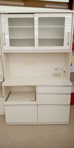 ★ジモティ割あり★ ニトリファンチャ－ レンジボード クリ－ム H200.1×D51×W120 クリーニング済み TJ8973