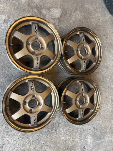 帯広発⭐︎希少ボルクレーシングTE37⭐︎14×5J+45⭐︎PCD100 4H